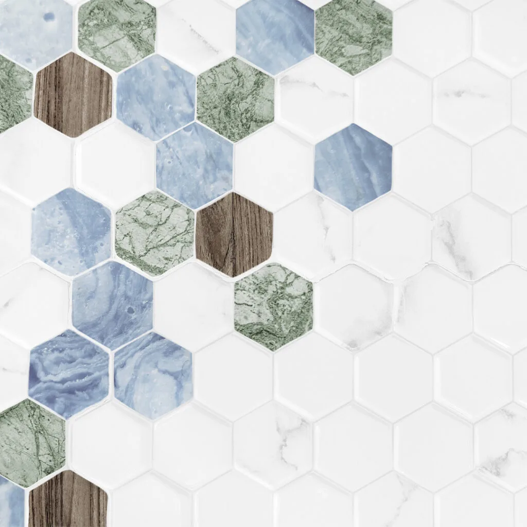 Bathroom tiles in London.