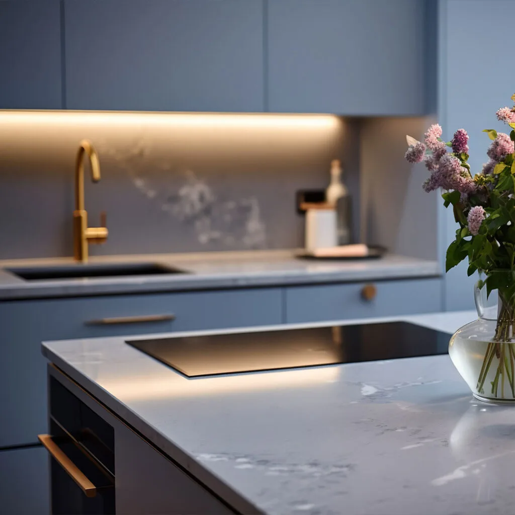 Luxury kitchen worktop in London by Expert Stone for premium design and superior quality.
